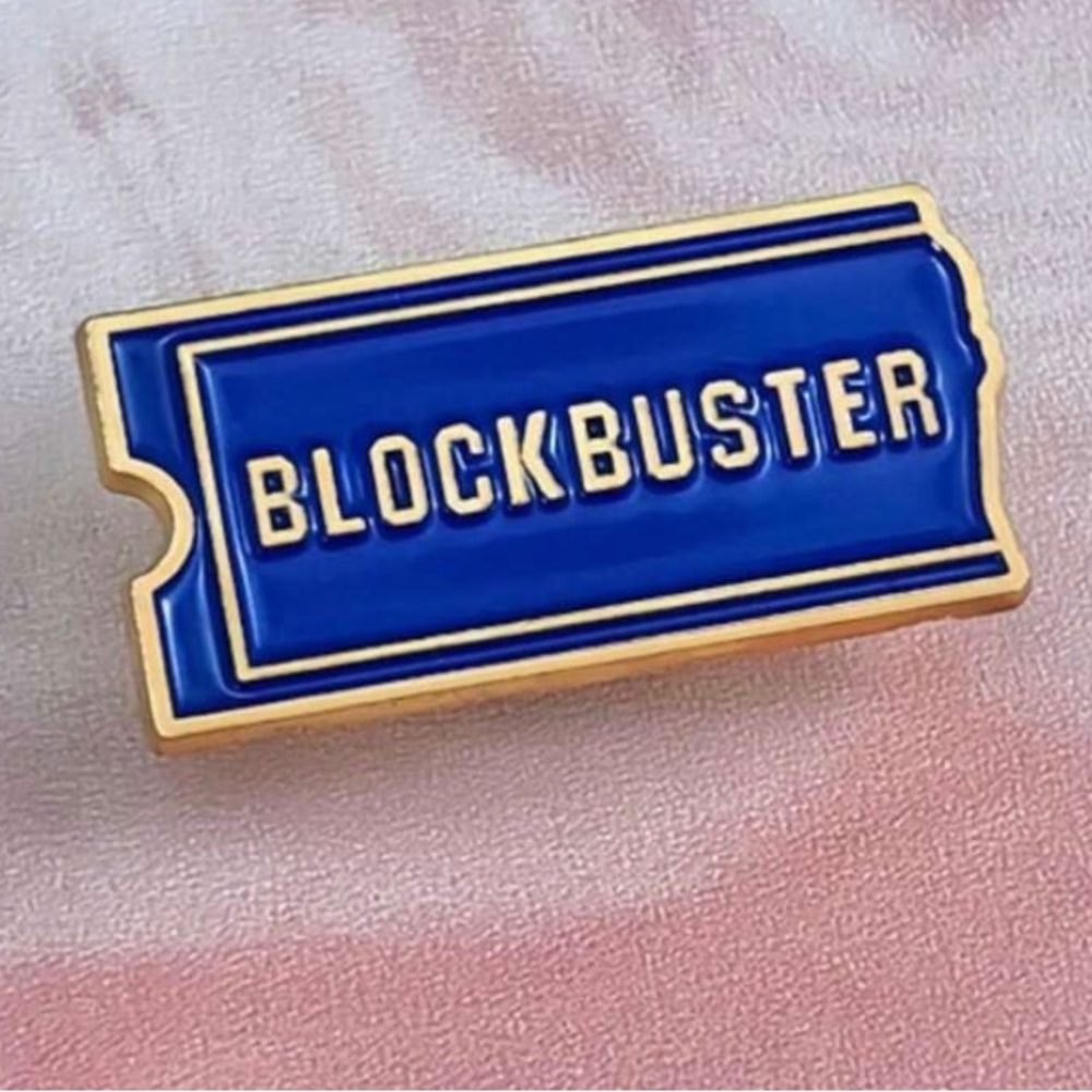 Retro Blockbuster Enamel Pin NWT